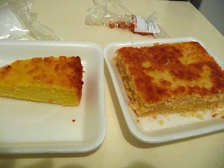 bolo de aipim e bolo de tapioca